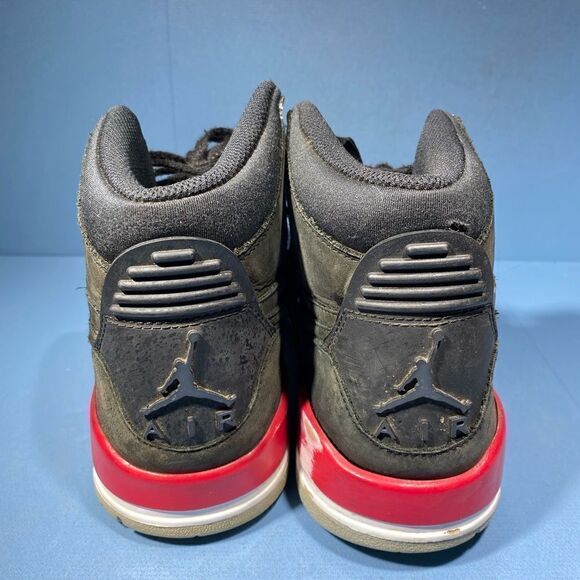 Mens Nike Air Jordan Legacy 312 Sz 8 Black Red Suede Basketball Shoes AV3922-060 - Picture 4 of 7